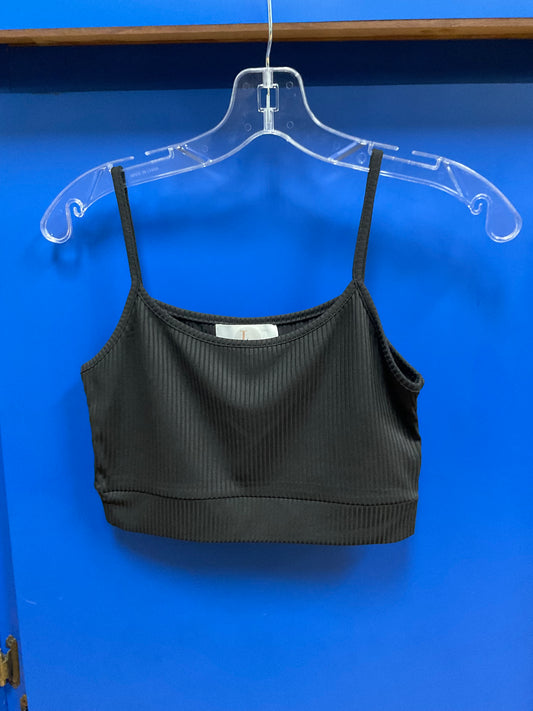 LOUGIN CROP TOP - BLACK