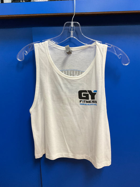 GYFITNESS CROP TANK - WHITE