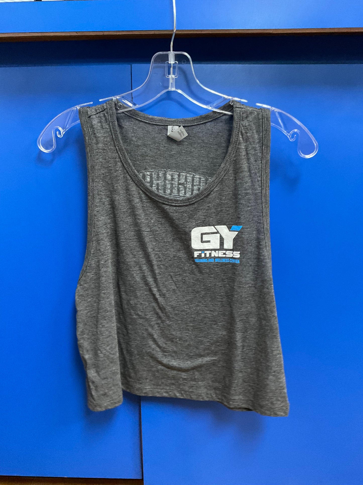 GYFITNESS CROP TANK - GRAY