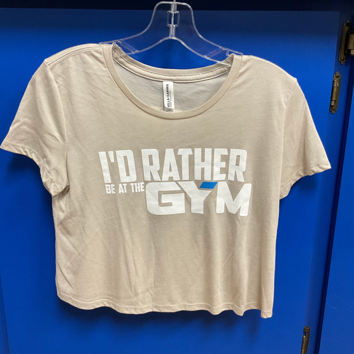 I'D RATHER BE AT THE GYM CROP - DUST