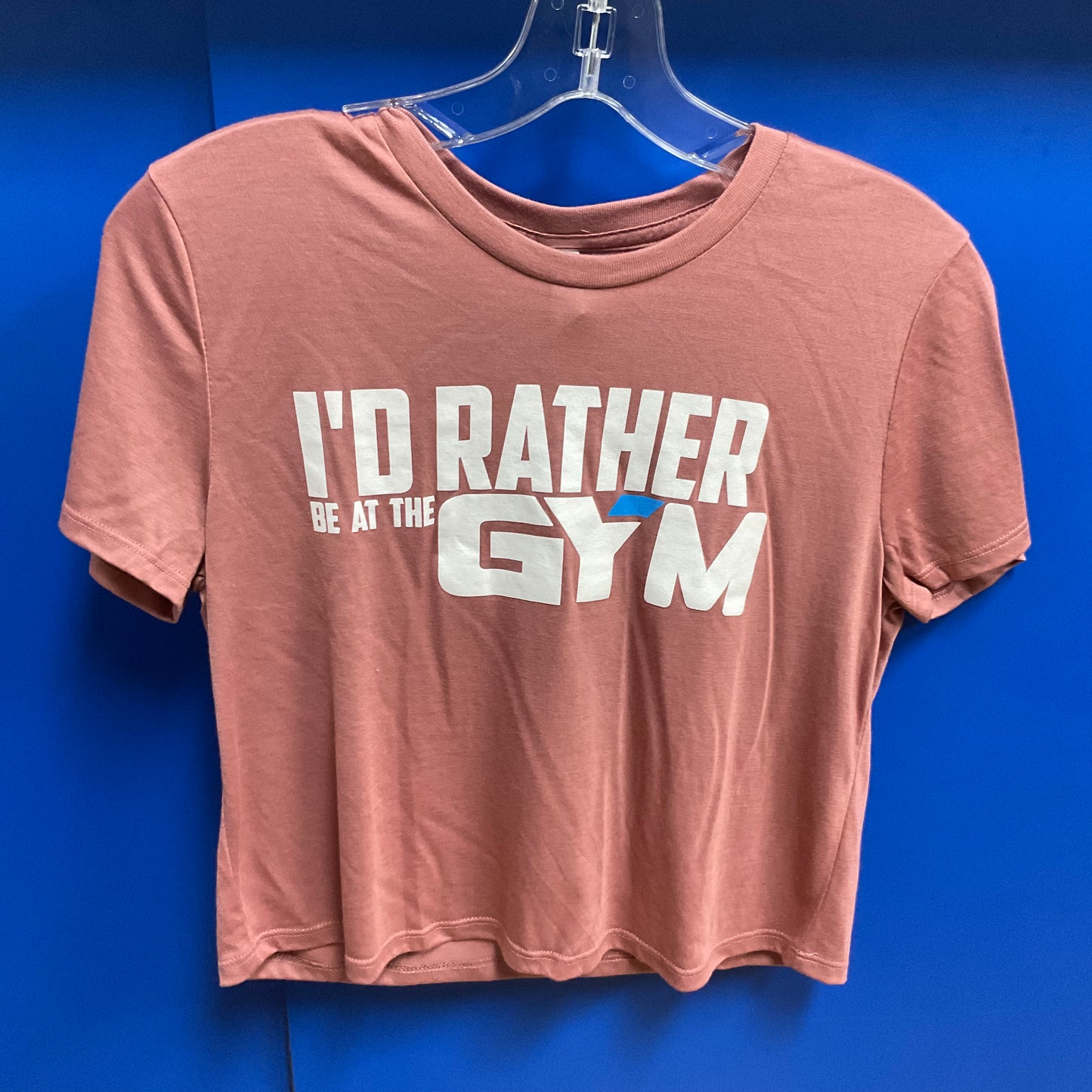 I'D RATHER BE AT THE GYM CROP - MAUVE