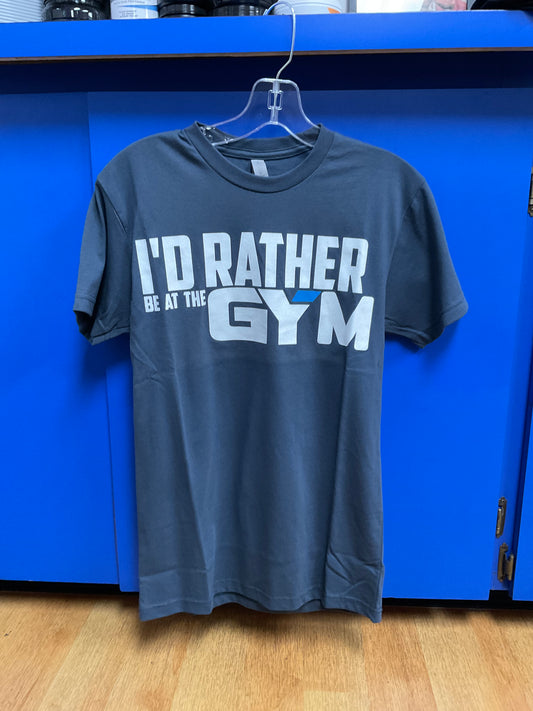 I'D RATHER BE AT THE GYM TEE - INDIGO