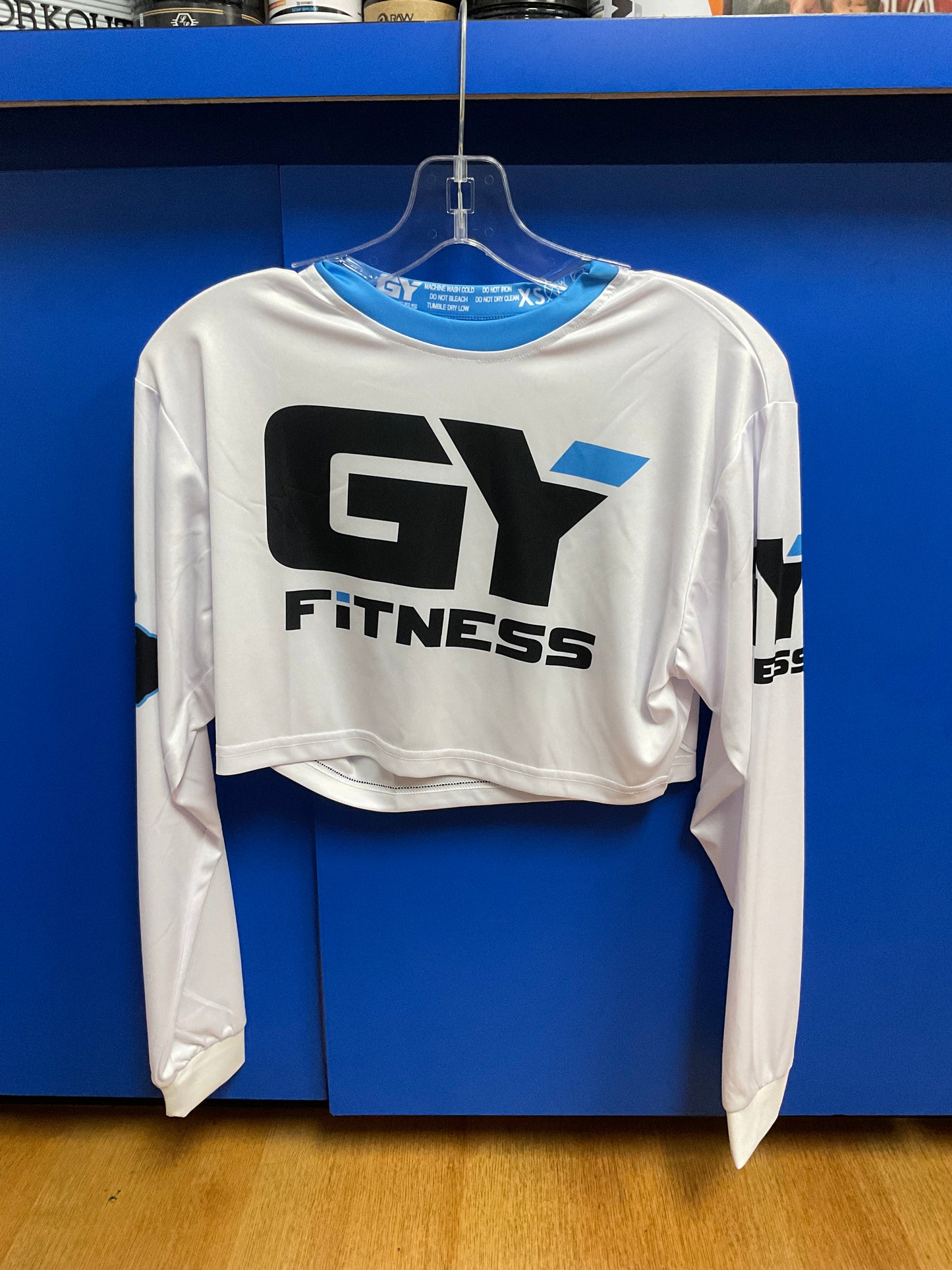 GYFITNESS DRIFIT CROP LONG SLEEVE - WHITE