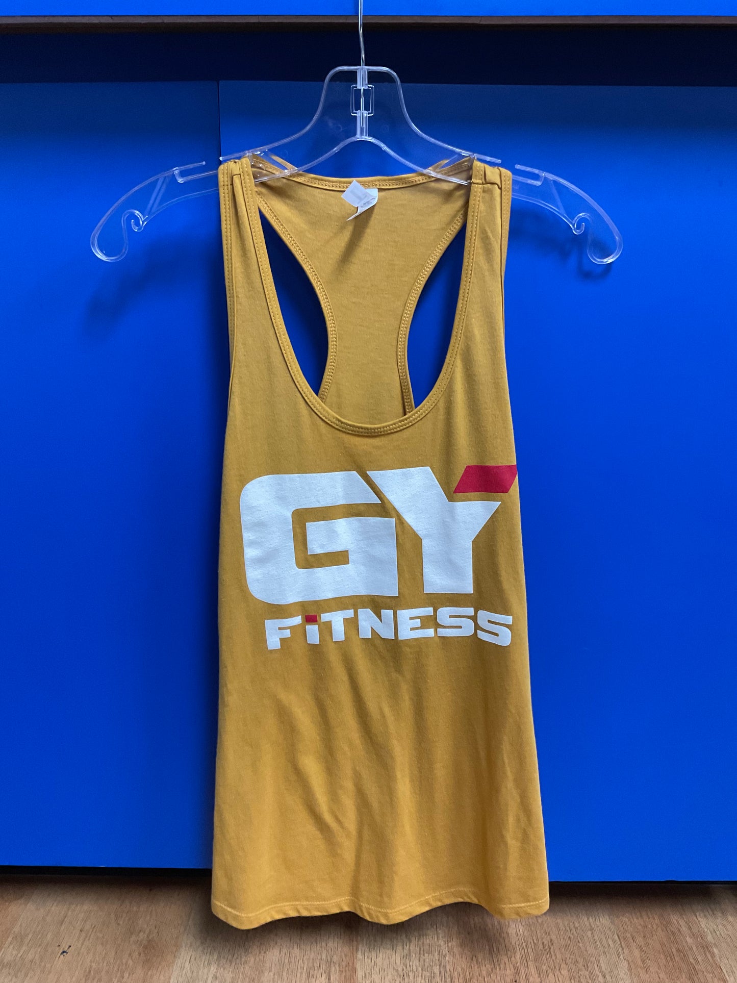 GYFITNESS RACER TANK - ANTIQUE GOLD