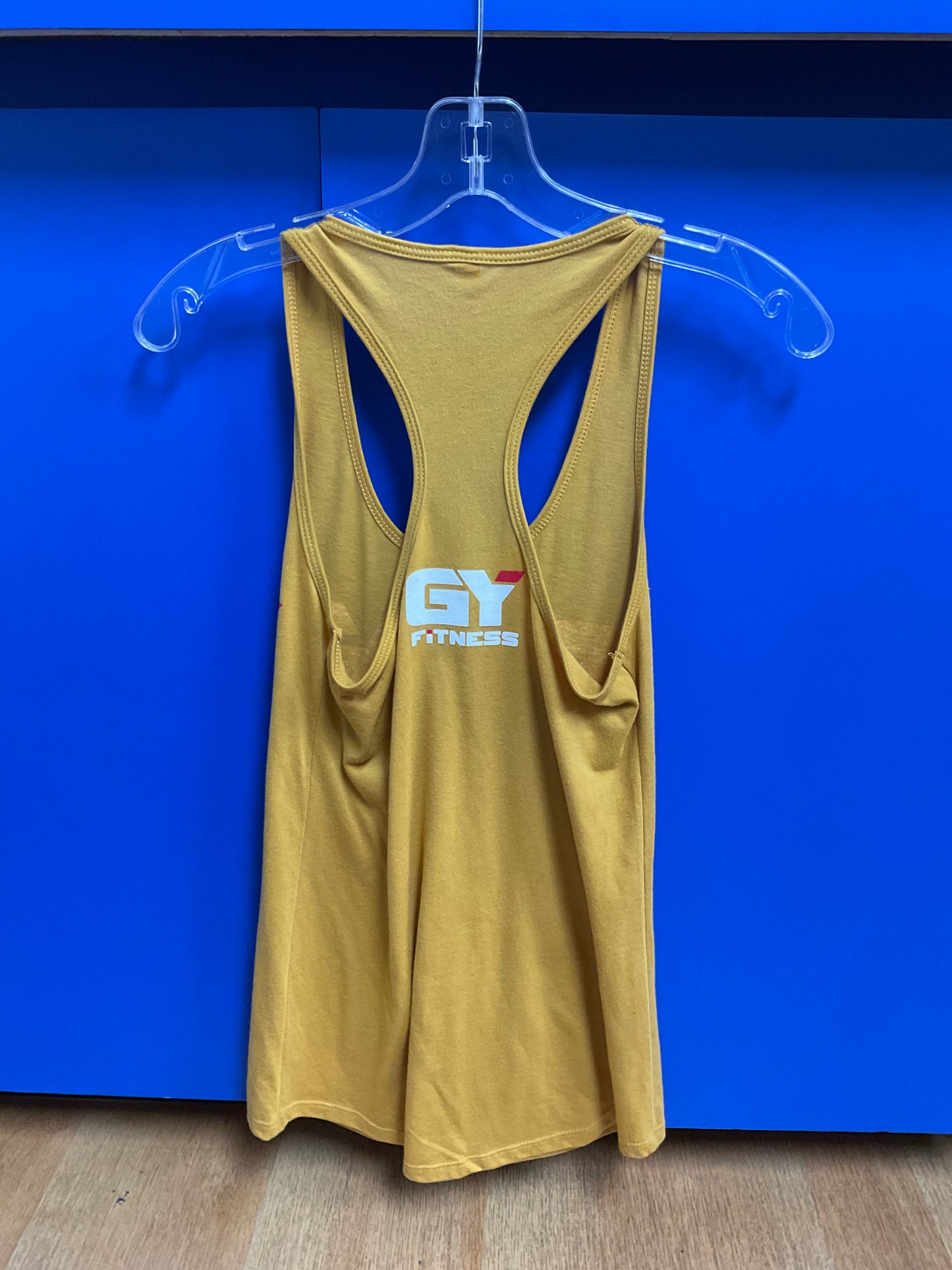 GYFITNESS RACER TANK - ANTIQUE GOLD