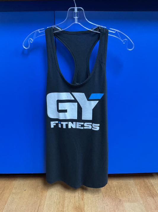 GYFITNESS RACER TANK - BLACK