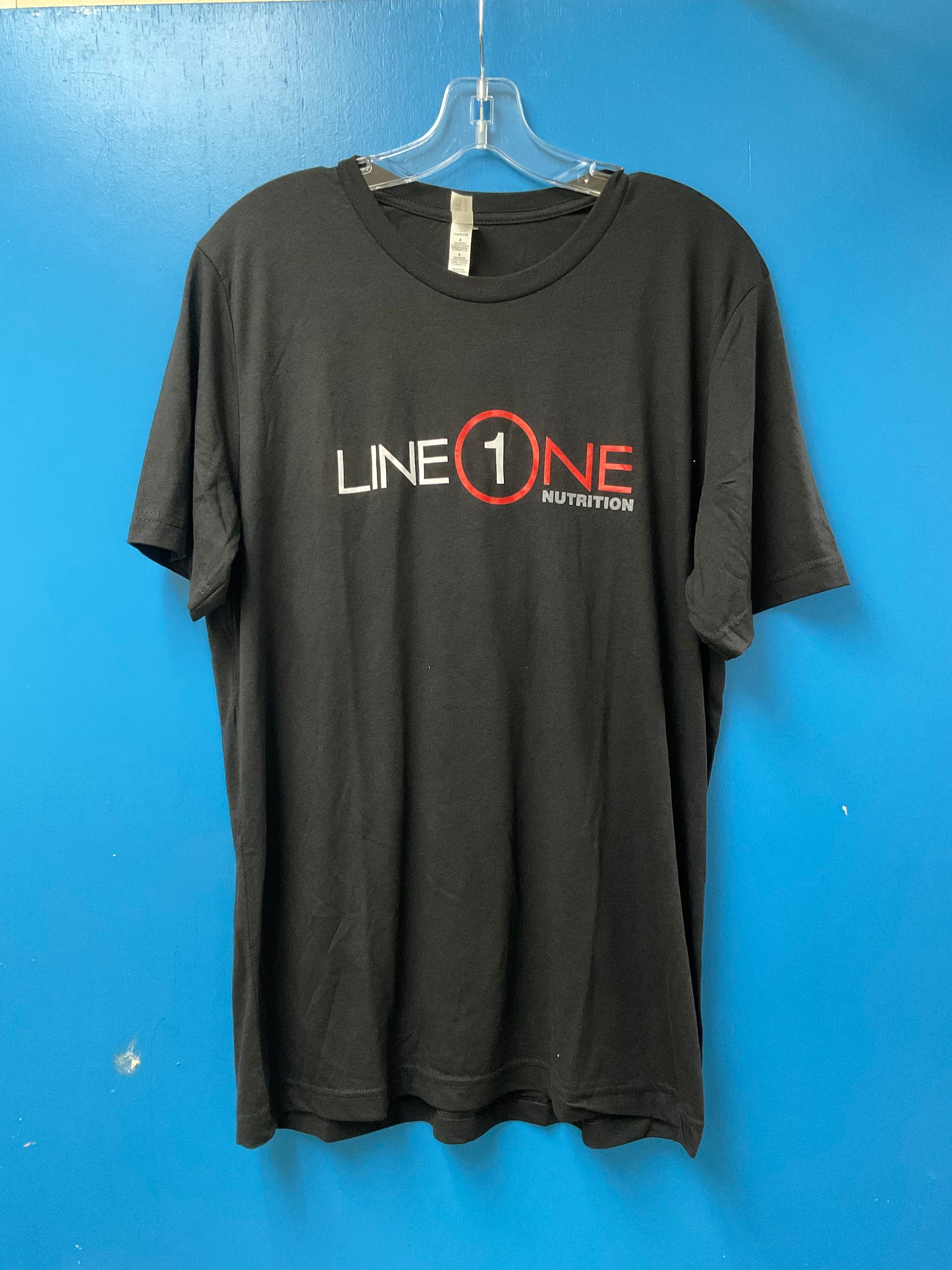 LINE ONE BLACK TEE - BLACK