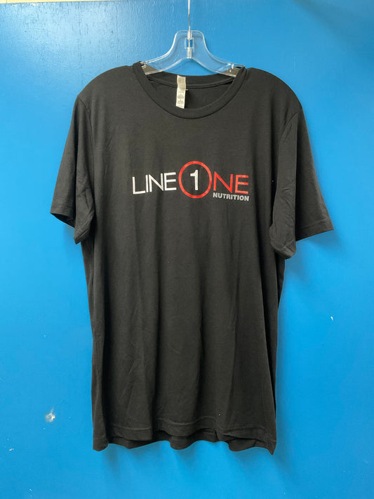 LINE ONE BLACK TEE - BLACK